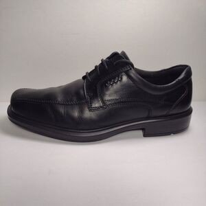 Ecco Helsinki Classic Black Leather Lace Up Oxford Shoes size 9